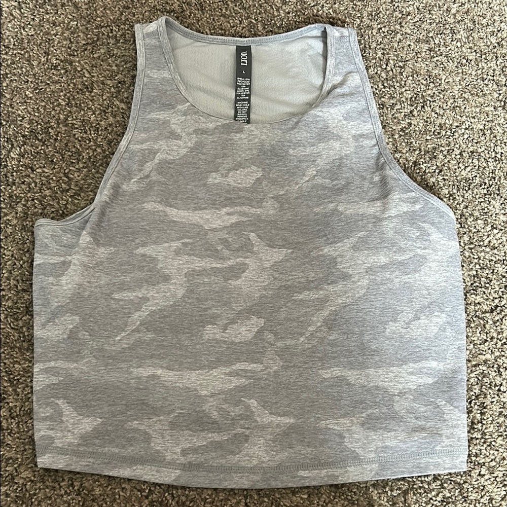 Vuori Gray Camo Tank Top